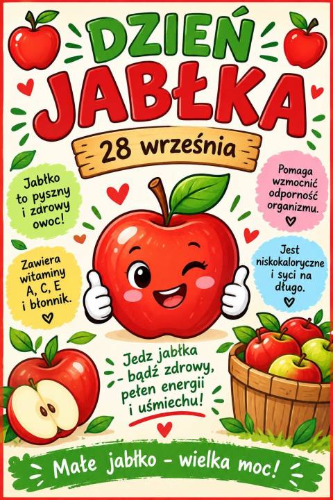 Dzień Jabłka w naszej szkole już w poniedziałek !!!